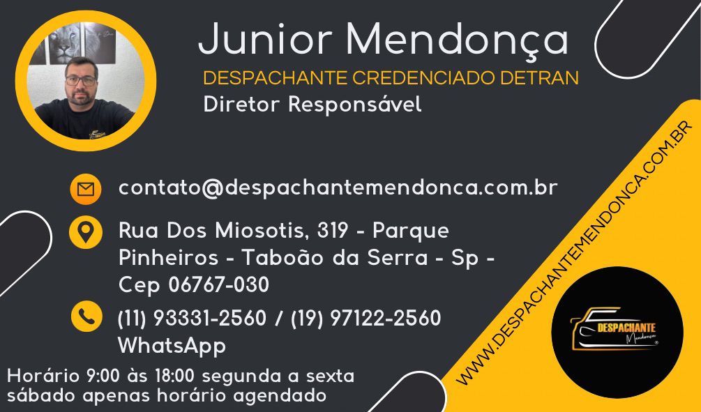 Credencial de Remarcadora Credenciada pelo DETRAN-SP